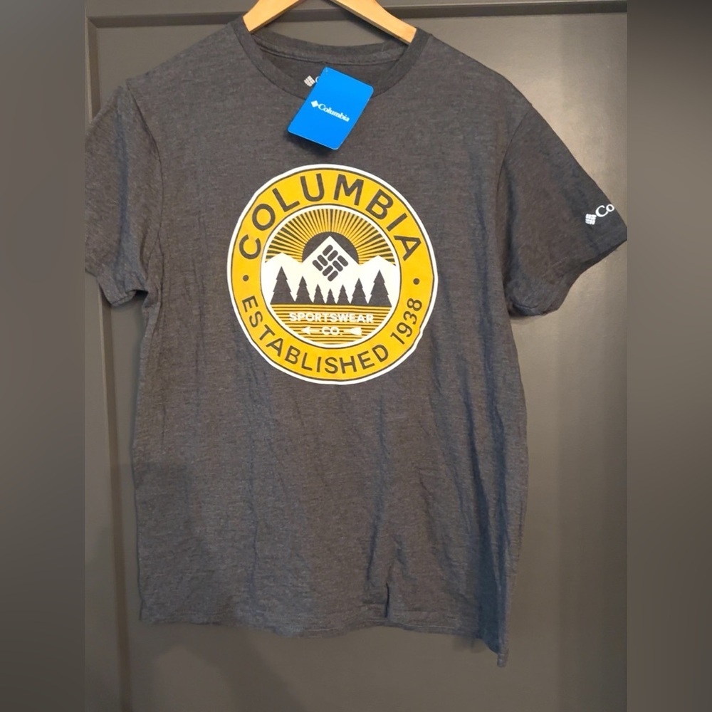 NWT Columbia Men's Charcoal Gray T-Shirt